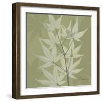 Green Leaf Square 2-Albert Koetsier-Framed Art Print