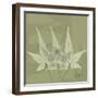 Green Leaf Square 3-Albert Koetsier-Framed Art Print