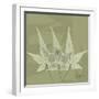 Green Leaf Square 3-Albert Koetsier-Framed Art Print