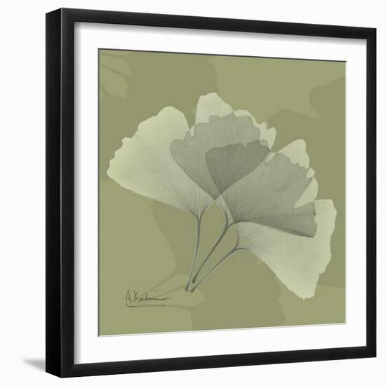 Green Leaf Square 4-Albert Koetsier-Framed Art Print