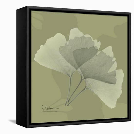 Green Leaf Square 4-Albert Koetsier-Framed Stretched Canvas