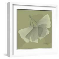 Green Leaf Square 6-Albert Koetsier-Framed Art Print