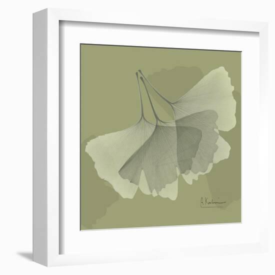 Green Leaf Square 6-Albert Koetsier-Framed Art Print