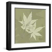Green Leaf Square 7-Albert Koetsier-Framed Art Print