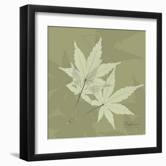 Green Leaf Square 7-Albert Koetsier-Framed Art Print