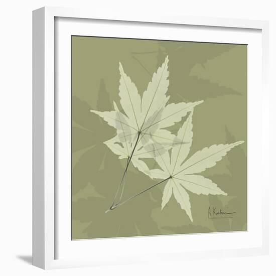 Green Leaf Square 7-Albert Koetsier-Framed Art Print