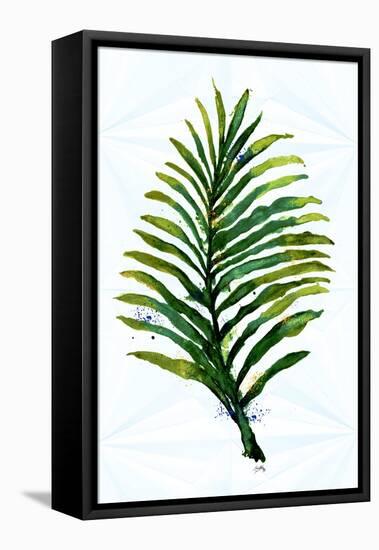 Green Leaf-Elizabeth Medley-Framed Stretched Canvas
