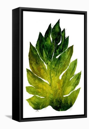 Green Leaves I-Elizabeth Medley-Framed Stretched Canvas