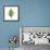 Green Leaves Square II-Elizabeth Medley-Framed Art Print displayed on a wall