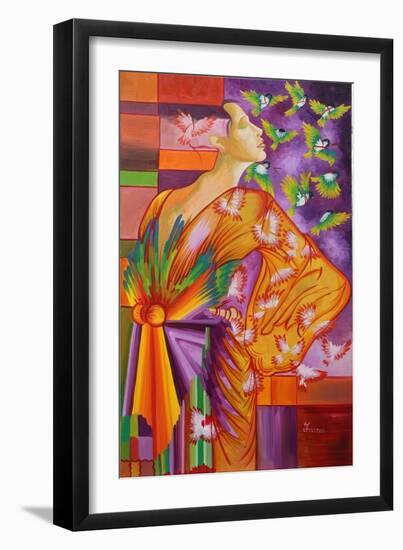 Green Lights, 2015-Irina Corduban-Framed Premium Giclee Print