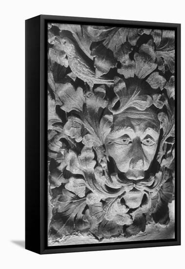 Green Man, All Saints Church, Sutton Benger, Wiltshire, England-Simon Marsden-Framed Stretched Canvas