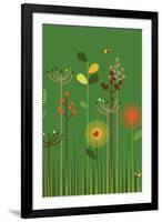 Green Meadow-Dicky Bird-Framed Giclee Print