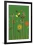 Green Meadow-Dicky Bird-Framed Giclee Print