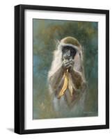 Green Monkey Study-Michael Jackson-Framed Giclee Print