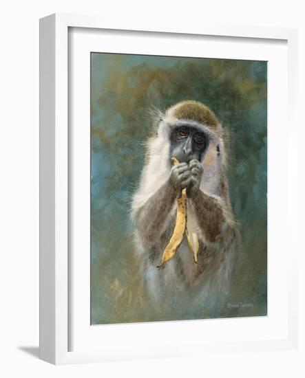 Green Monkey Study-Michael Jackson-Framed Giclee Print