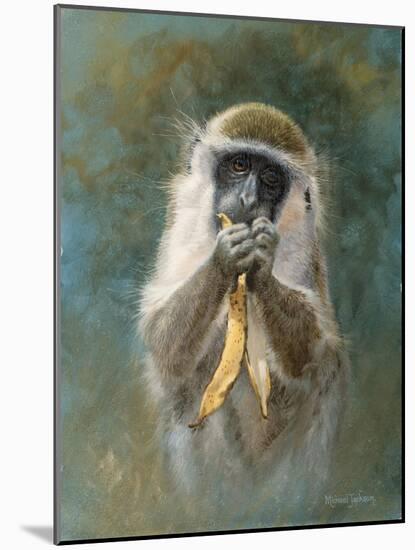 Green Monkey Study-Michael Jackson-Mounted Giclee Print