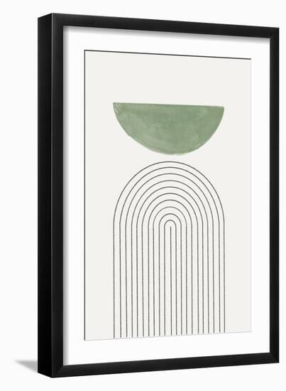 Green Moon No3.-THE MIUUS STUDIO-Framed Giclee Print