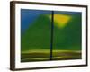 Green Mountain with Yellow-Vaan Manoukian-Framed Art Print