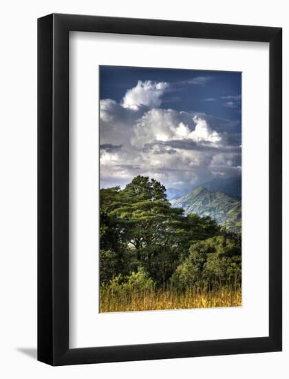 Green Mountains and Clouds-Nish Nalbandian-Framed Art Print