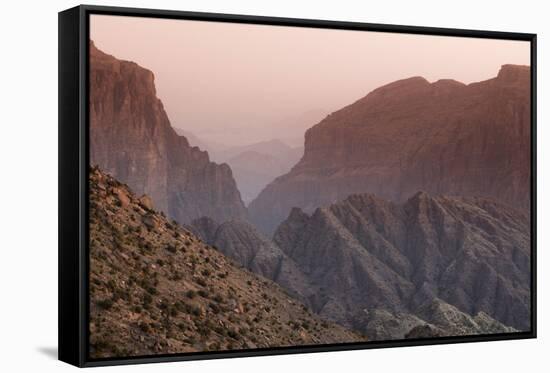 Green Mountains, Oman, Middle East-Sergio Pitamitz-Framed Stretched Canvas