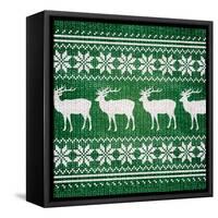 Green Nordic Sweater I-Artique Studio-Framed Stretched Canvas