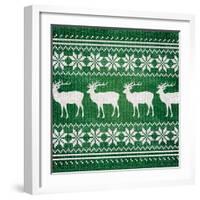 Green Nordic Sweater I-Artique Studio-Framed Art Print