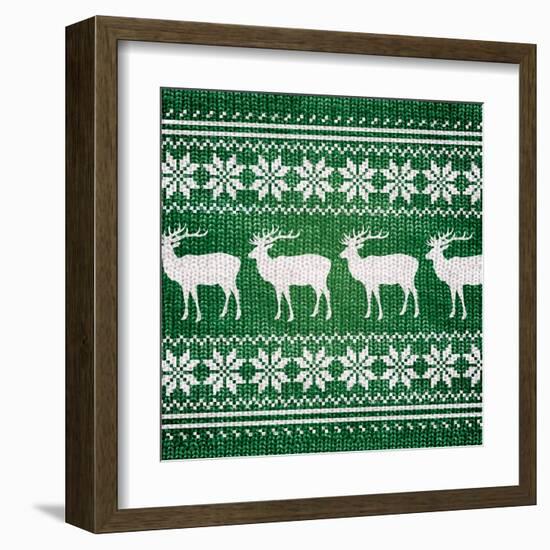 Green Nordic Sweater I-Artique Studio-Framed Art Print