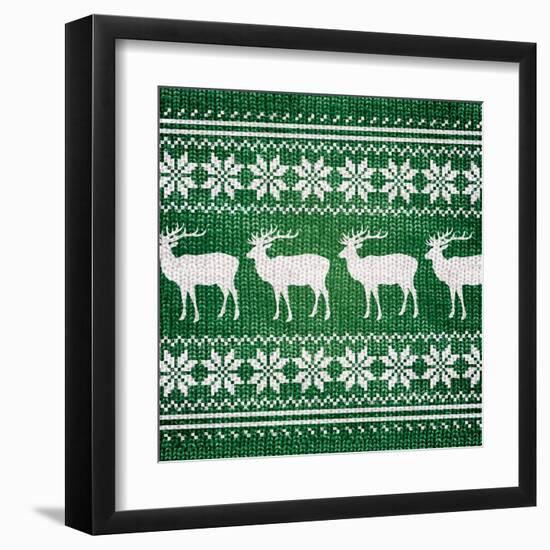 Green Nordic Sweater I-Artique Studio-Framed Art Print