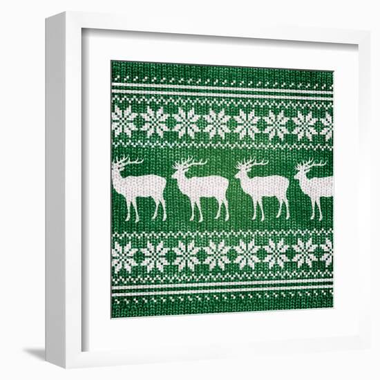 Green Nordic Sweater I-Artique Studio-Framed Art Print