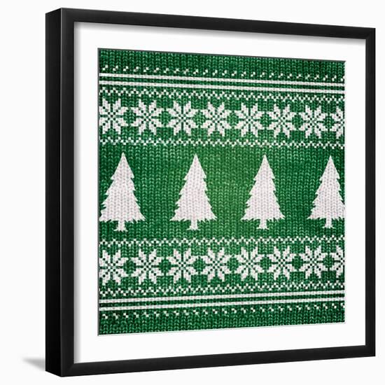 Green Nordic Sweater II-Artique Studio-Framed Art Print