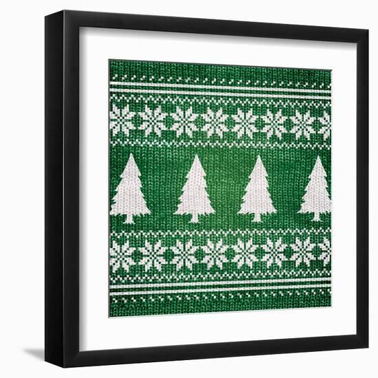 Green Nordic Sweater II-Artique Studio-Framed Art Print