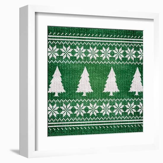 Green Nordic Sweater II-Artique Studio-Framed Art Print