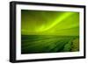 Green Northern Lights over the Sea, Beaufort Sea, ANWR, Alaska, USA-Steve Kazlowski-Framed Photographic Print