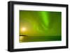 Green Northern Lights over the Sea, Beaufort Sea, ANWR, Alaska, USA-Steve Kazlowski-Framed Premium Photographic Print