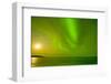 Green Northern Lights over the Sea, Beaufort Sea, ANWR, Alaska, USA-Steve Kazlowski-Framed Premium Photographic Print