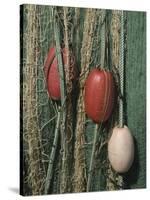 Green Nylon Fishing Net, Gooseberry Point, Bellingham, Washington-Roddy Scheer-Stretched Canvas