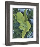 Green Oak Leaves, c.1923-Georgia O'Keeffe-Framed Art Print