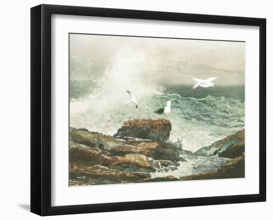 Green Ocean I-Steve Hunziker-Framed Art Print