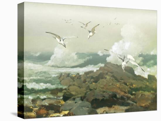 Green Ocean II-Steve Hunziker-Stretched Canvas