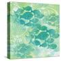 Green Ocean Teal School of Fish-Bee Sturgis-Stretched Canvas