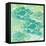 Green Ocean Teal School of Fish-Bee Sturgis-Framed Stretched Canvas
