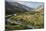 Green of irrigated fields contrast with arid hills, farmers ingenuity in dry landscape, Afghanistan-Alex Treadway-Mounted Premium Photographic Print