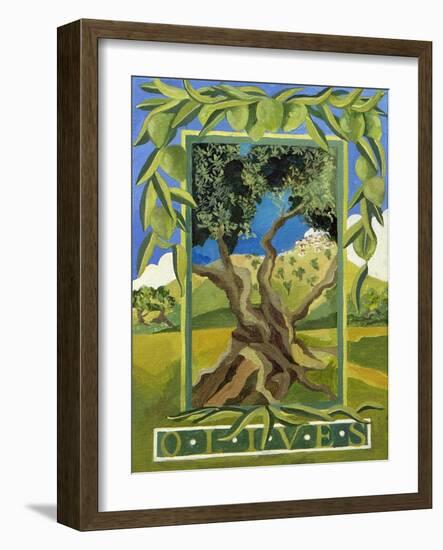 Green Olives, 2014-Jennifer Abbott-Framed Giclee Print