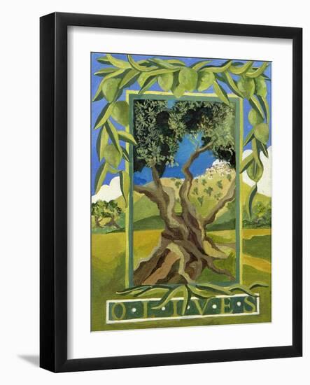 Green Olives, 2014-Jennifer Abbott-Framed Giclee Print