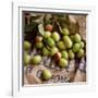 Green Olives on Burlap-George Seper-Framed Photographic Print