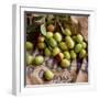 Green Olives on Burlap-George Seper-Framed Photographic Print