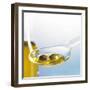 Green Olives with Oil on Spoon-Brigitte Wegner-Framed Photographic Print