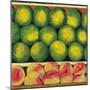 Green Oranges and Peaches, 1999-Pedro Diego Alvarado-Mounted Premium Giclee Print