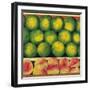 Green Oranges and Peaches, 1999-Pedro Diego Alvarado-Framed Giclee Print