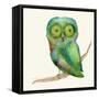 Green Owl-Wyanne-Framed Stretched Canvas